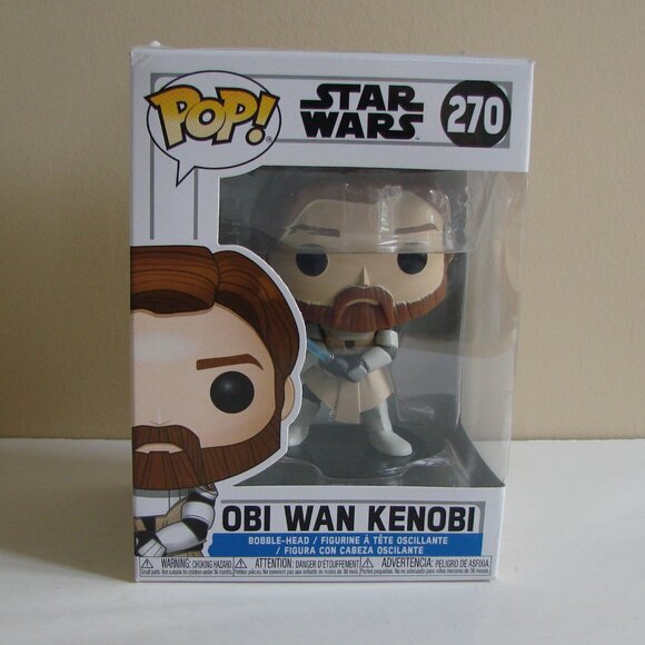 Funko Pop Star Wars Obi Wan Kenobi #270 Bobble-Head Near Mint NEW IN BOX NWT - Picture 1 of 13